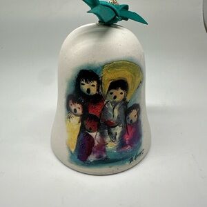 Vintage Ornament Christmas BELL DeGrazia  3"  limited edition‎ 2006 Southwest